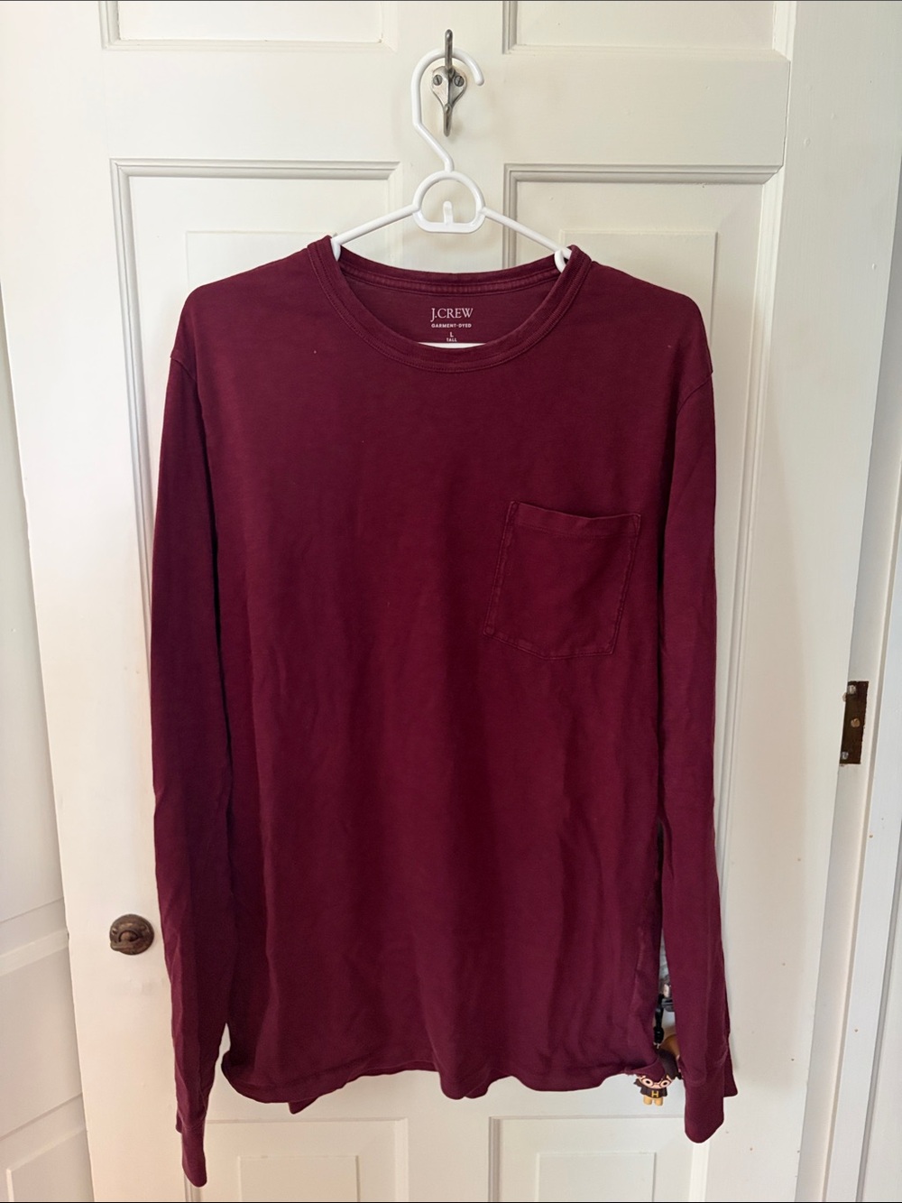 J CREW Mens Heavy Long Sleeve Tee SIZE MENS LT